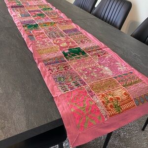 Pink Patchwork Table Runner